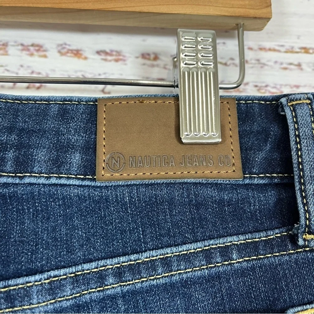 Nautica Blue Skinny Mid Rise Medium Wash Jeans
